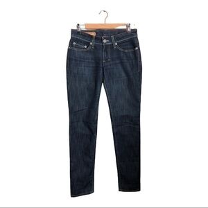 JETLAG Women’s Jeans Size 28 Low-Rise Skinny Dark Wash Straight Denim ITALY